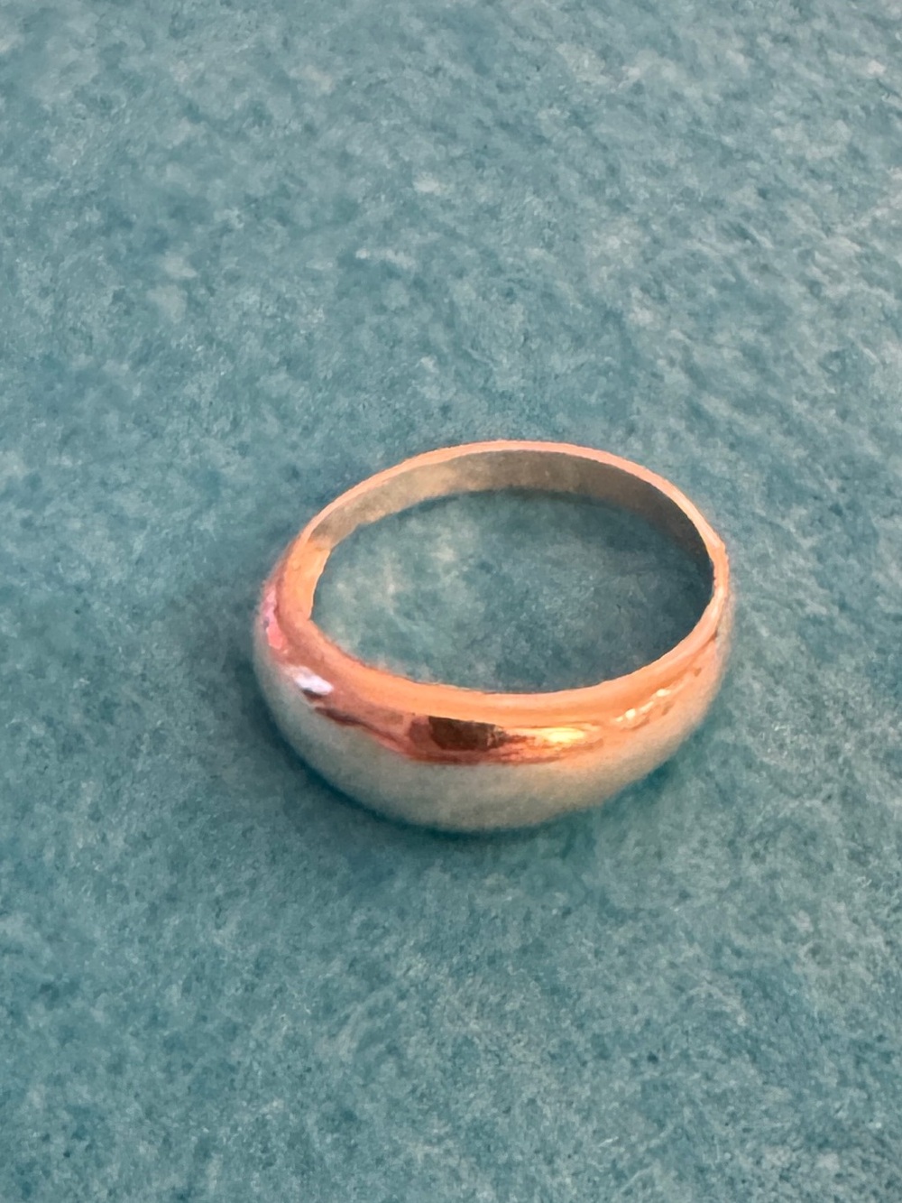 Classic Smooth Dome Sterling Silver Ring - Polished Silver Women’s Band 0172